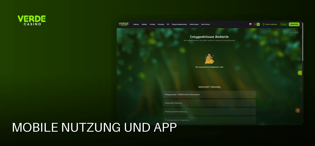 Mobile Nutzung und App