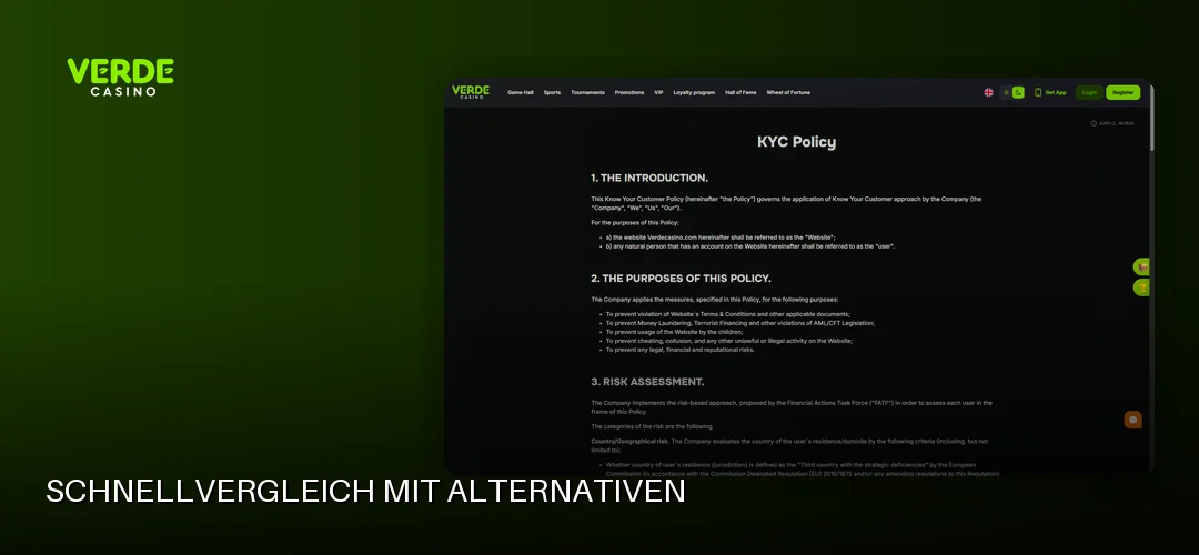 Schnellvergleich mit Alternativen